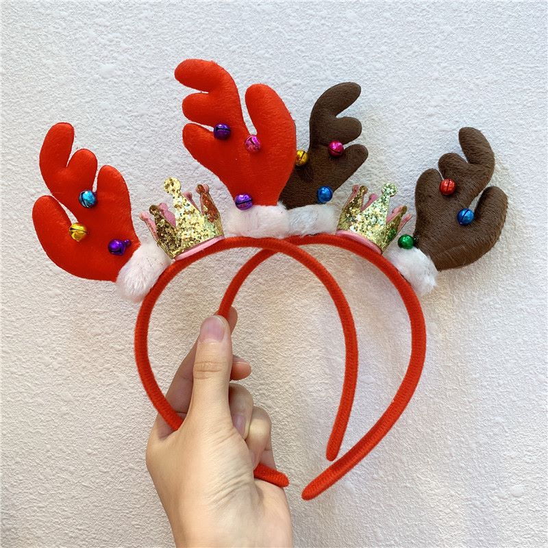 The Christmas antler crown hairband is a versatile travel accessory for children, cute and exclusive for kids Specification image