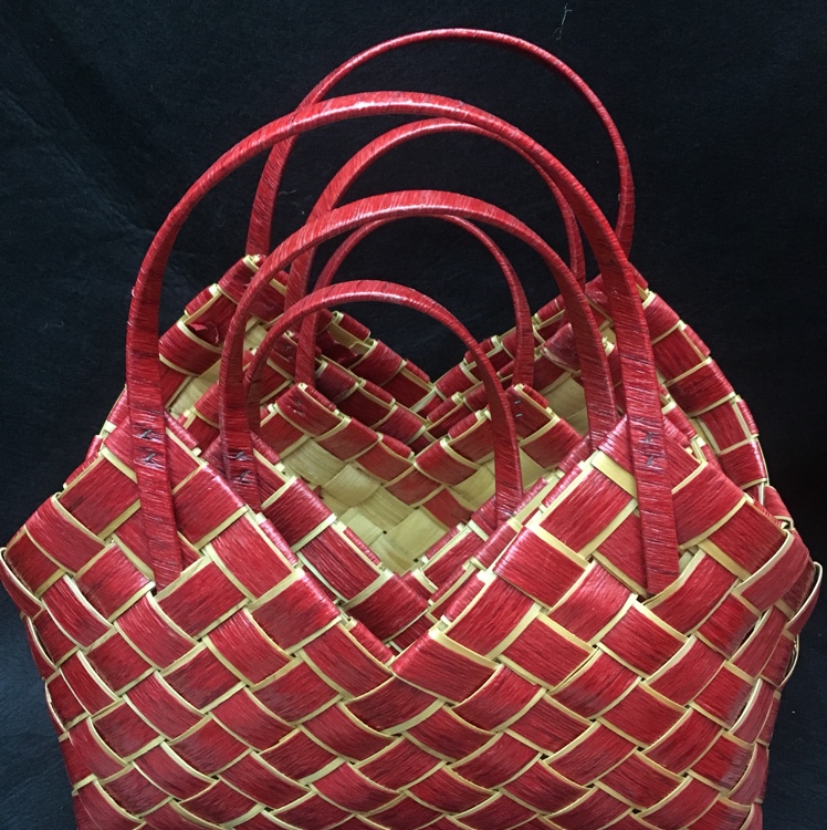 Big red flower gift handbag