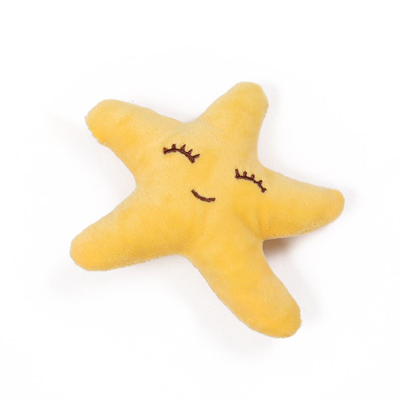 爆款毛绒卡通海星 围巾。发带,BB夹.服装辅料白底实物图