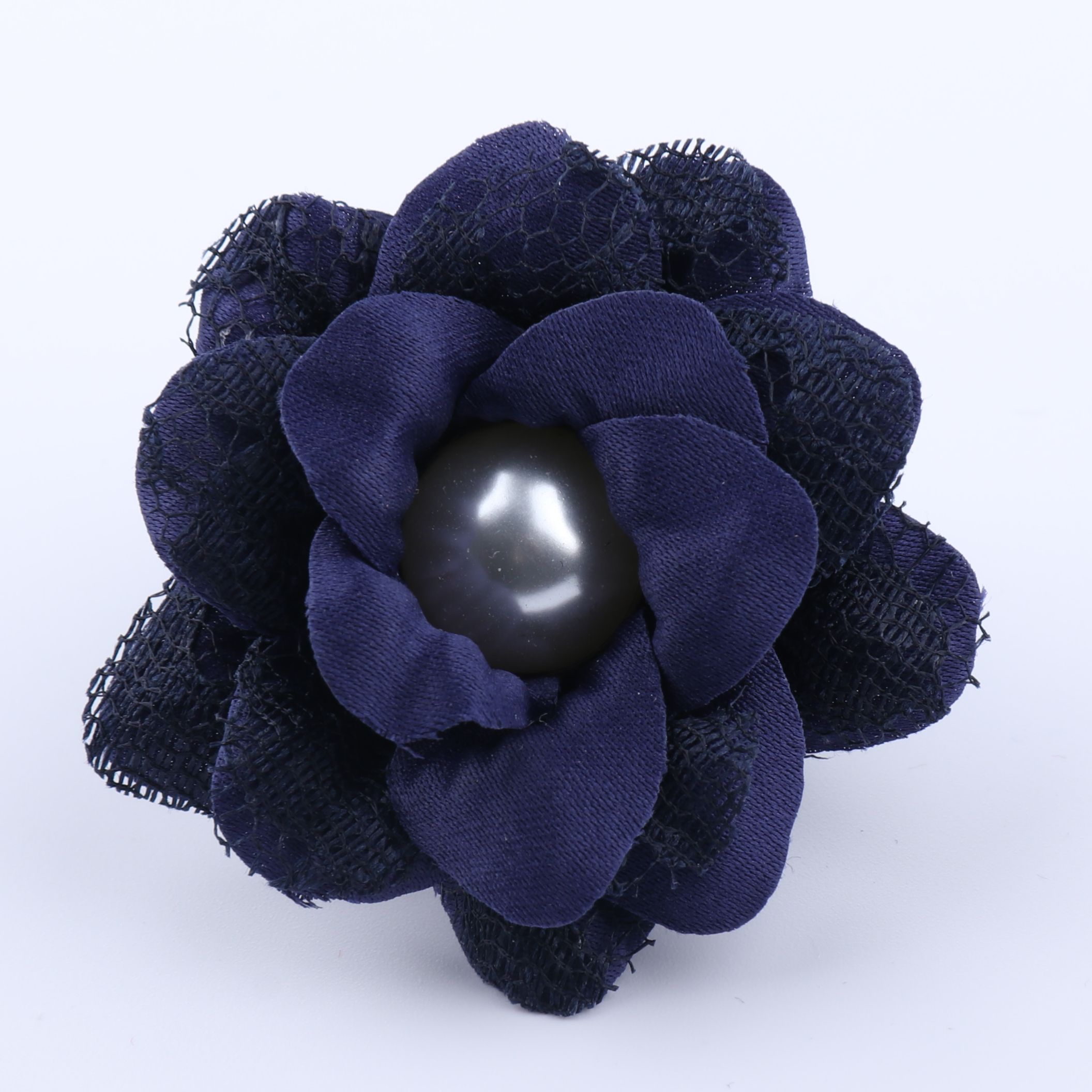 义乌布花厂家双色三层手工麻布花朵服饰圣诞派对婚庆新款装饰花详情图9