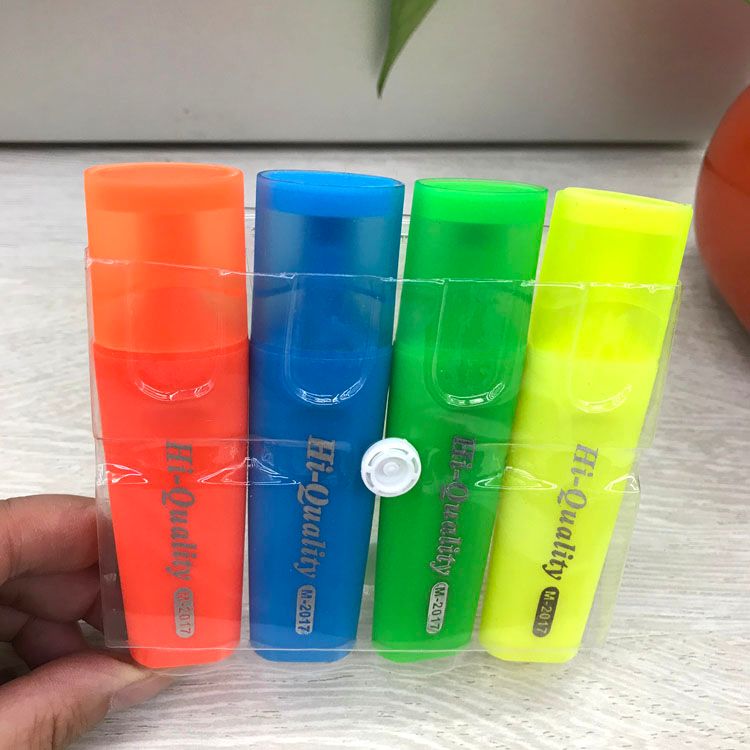 6 color marker highlighters highlight water-based pens without hooks