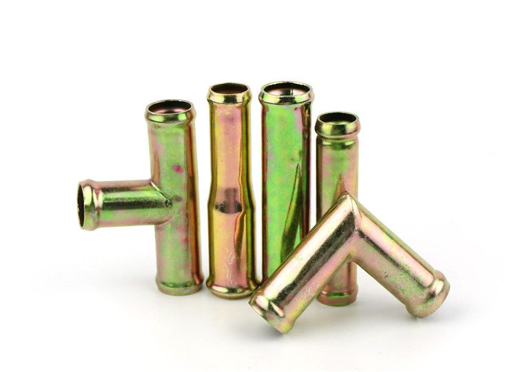 Truck auto parts, warm air pipe, water pipe joint, straight-through three-way elbow, corner elbow, exhaust pipe, turbocharger modification Item Picture