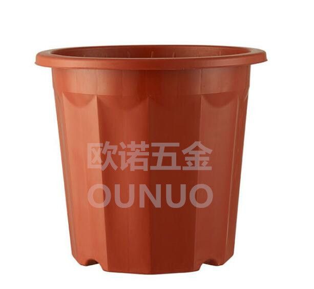 Type E high Angle flowerpot cultivation flowerpot red base cultivation basin plastic flowerpot disposable flowerpot thumbnail