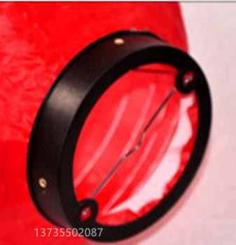 8-inch winter melon lantern, long, red silk cloth, Chinese-style waterproof advertising, printed and folded steel wire, hotel outdoor decoration Specification image