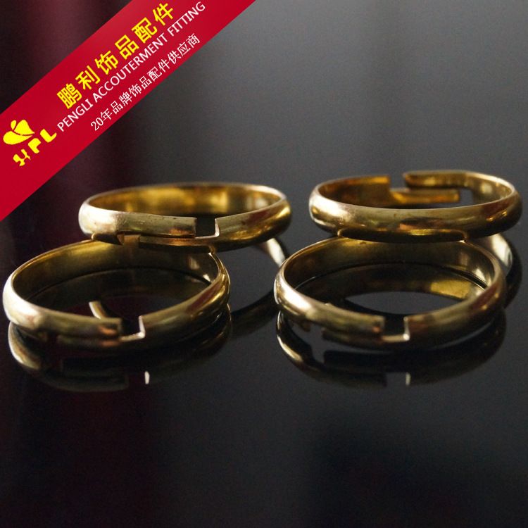 B5/3.0*16铜单卜戒指戒圈 金属饰品 饰品配件 耳饰配件 鹏利厂家直销