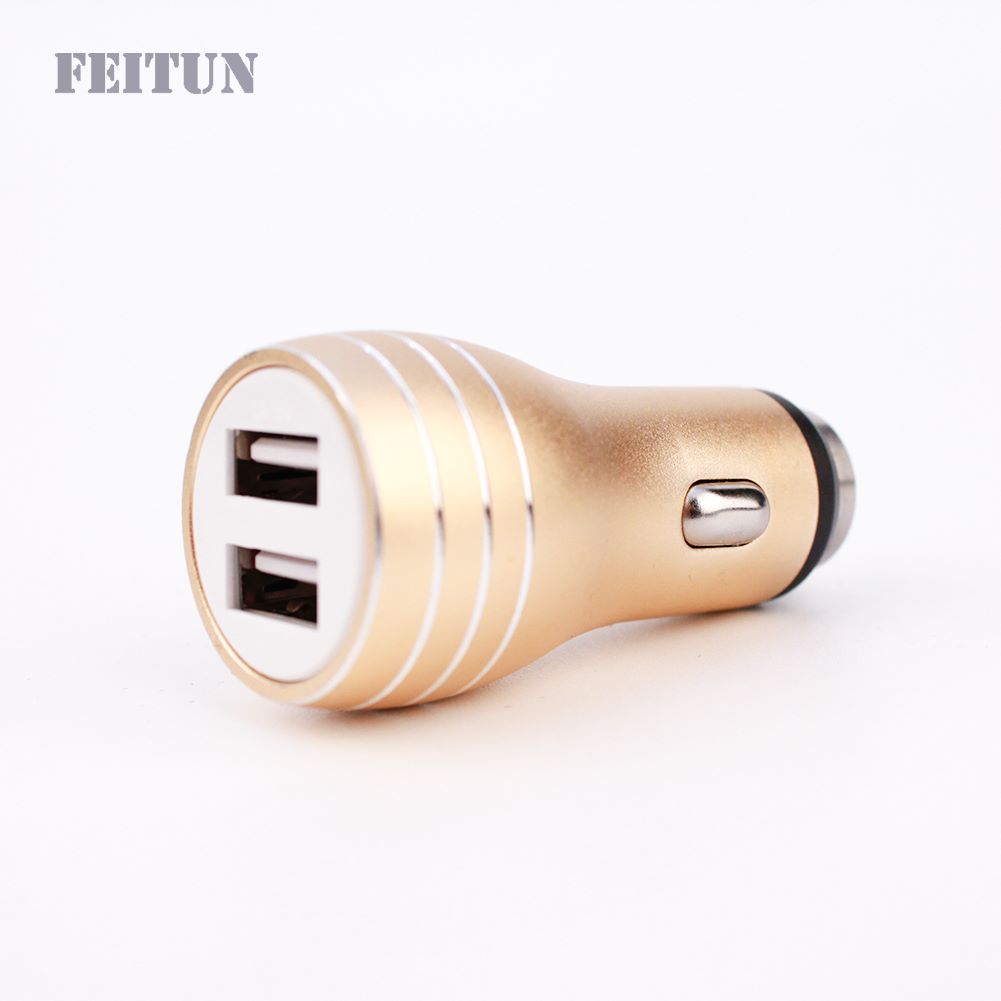 FEITUN Fly Dolphin aluminum alloy double U car charger thumbnail