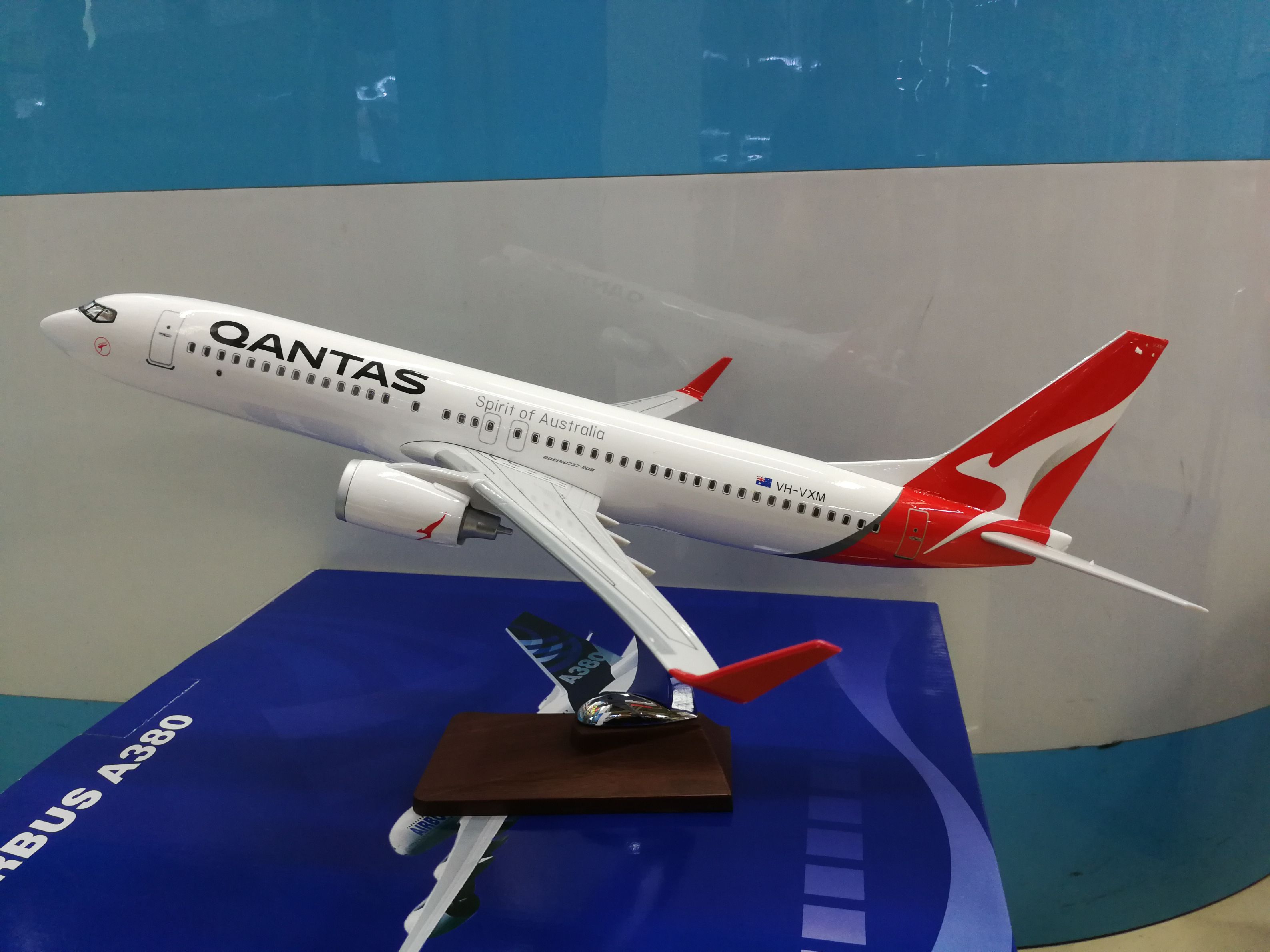飞机模型（澳大利亚航空B737-800飞机）仿真飞机合成树脂飞机模型