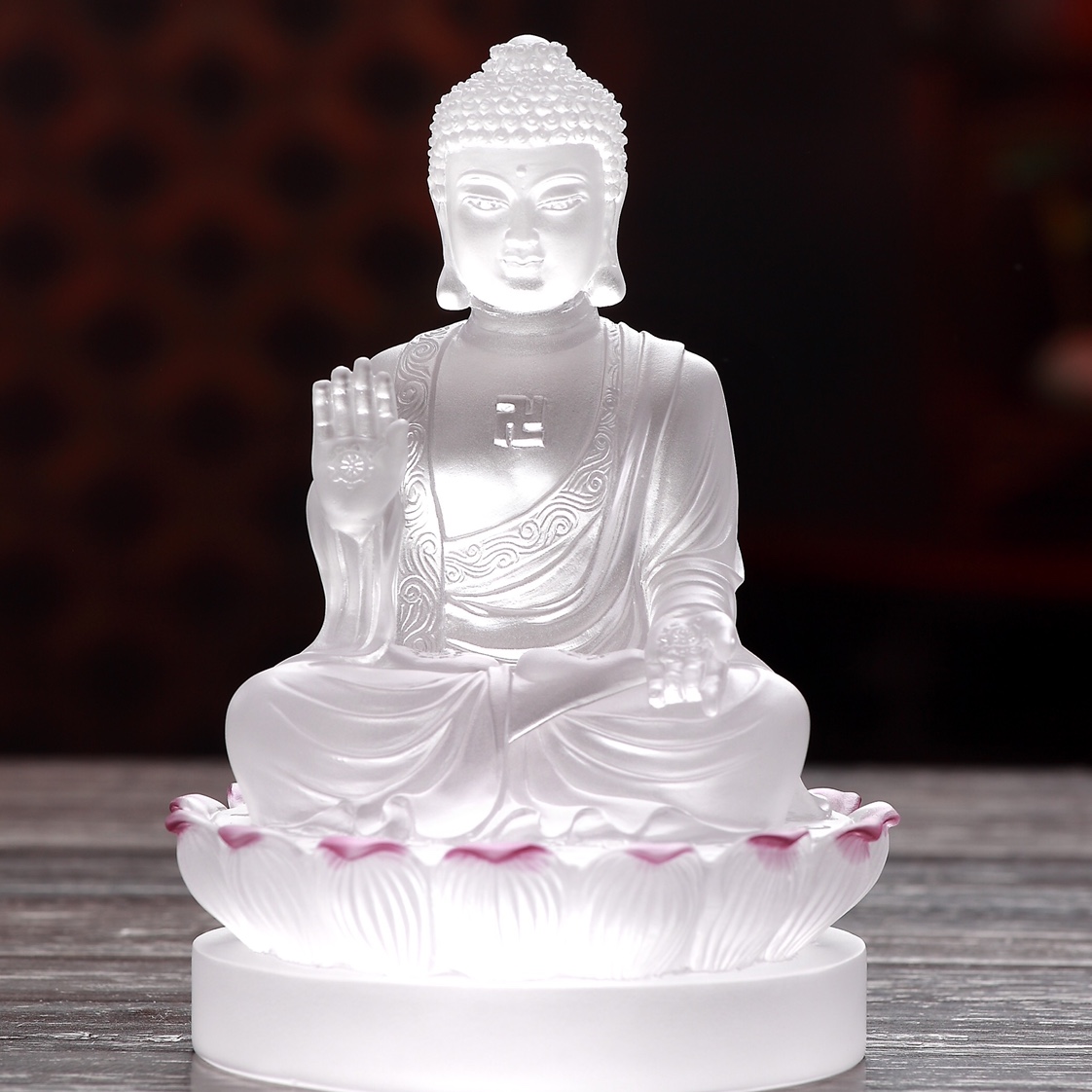 Ancient dharma glass handicraft works buddhist Temple of Heaven giant Buddha thumbnail