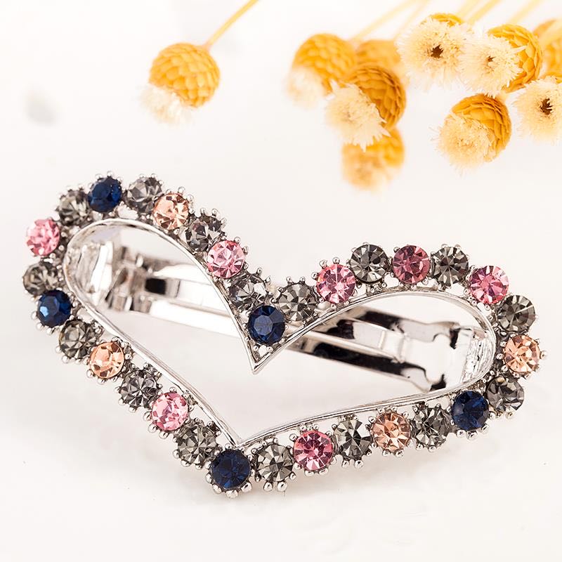 Air Korea Trend Fashion Lady Children Hollow Hairpin Love Colorful