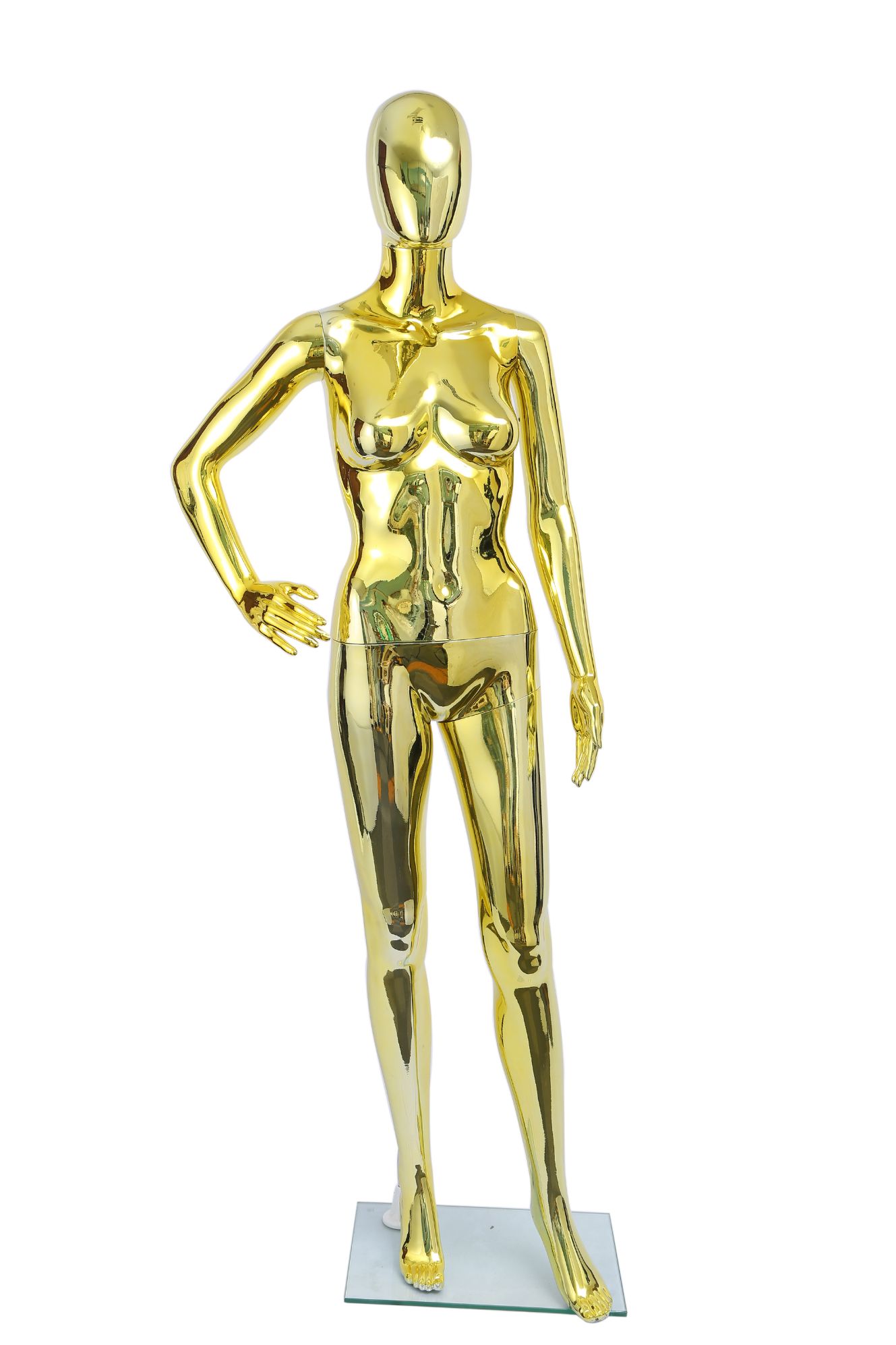 Manufacturers direct model full-body plastic golden costumes display props display models