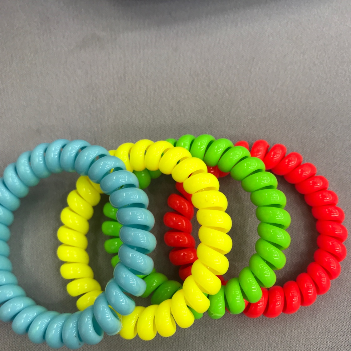 Solid color band telephone line hair ring thumbnail
