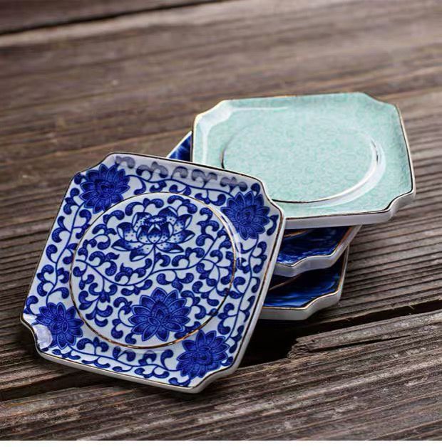 琨琨陶瓷 陶瓷茶具南金金边青花瓷茶具大套 家用客厅功夫茶具茶杯茶洗简约满彩泡茶壶盖碗 134详情5