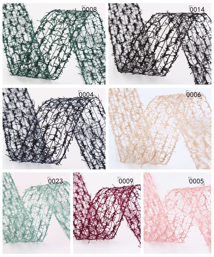Korean premium webbing DW6698 fabric lace ribbon factory direct sales for foreign trade export DIY ribbon clothing accessories packaging auxiliary materials lace flower ribbons Item Picture