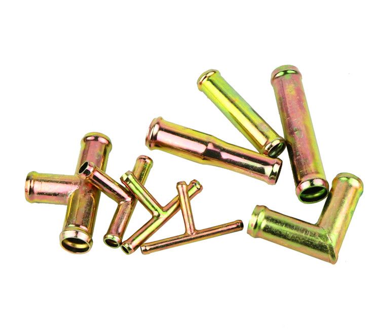 Truck auto parts, warm air pipe, water pipe joint, straight-through three-way elbow, corner elbow, exhaust pipe, turbocharger modification Specification image