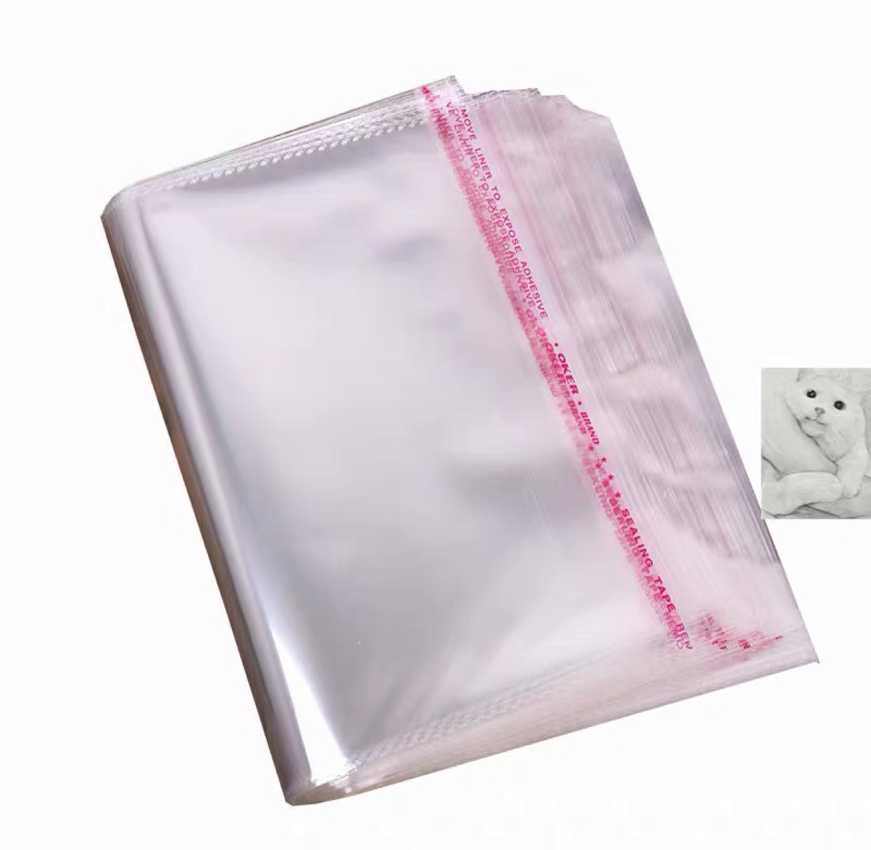 There are 100 OPP bags for 20X32cm single layer 3.5 silk ornaments thumbnail