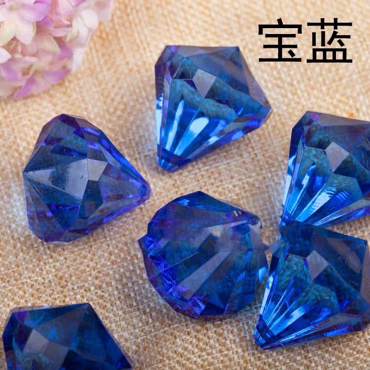 17*23mm faux crystal beaded small diamond pendant, acrylic transparent pearl perforated door curtain beads, clinker hanging beads Specification image