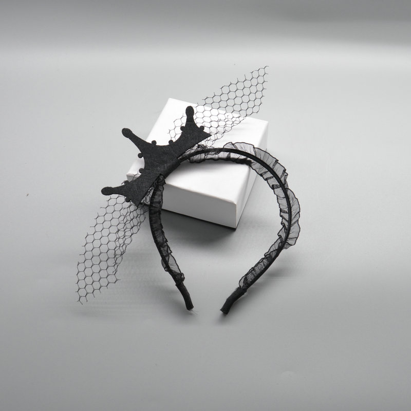 Cross-Border New Halloween Headband Non-Woven Hair Buckle Spider Web Headwear Dress Up Trident Witch Hat undefined