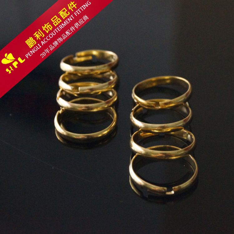 B5/3.0*16铜单卜戒指戒圈 金属饰品 饰品配件 耳饰配件 鹏利厂家直销详情2