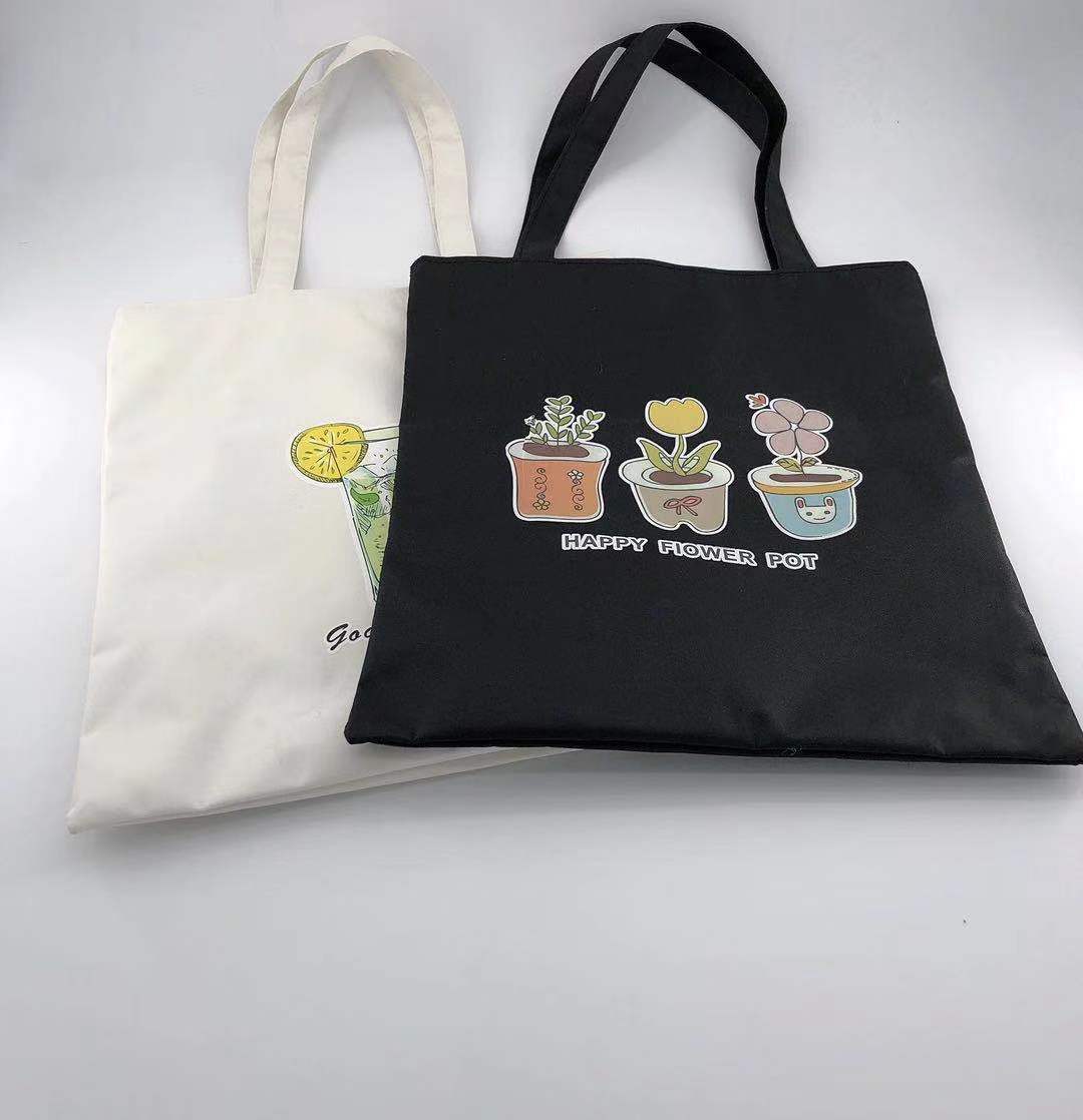 厂家直销帆布包女单肩布袋学生文艺简约大容量小清新也可来样定做详情图2