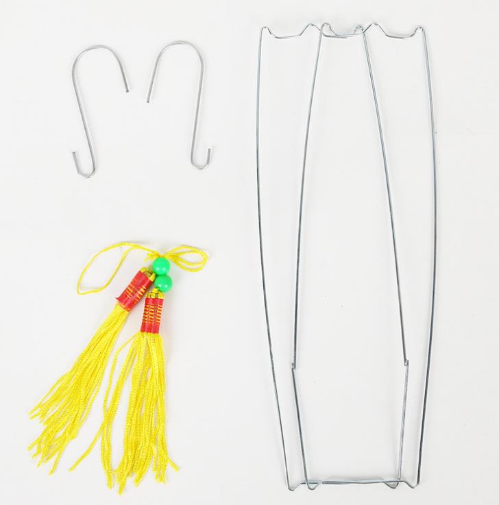 8-inch winter melon lantern, long, red silk cloth, Chinese-style waterproof advertising, printed and folded steel wire, hotel outdoor decoration Item Picture