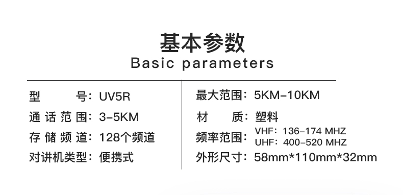 Factory direct baofeng BF-5R outdoor motorcade security property management site supermarket restaurant beauty salon entertainment place civil walkie talkie details Picture