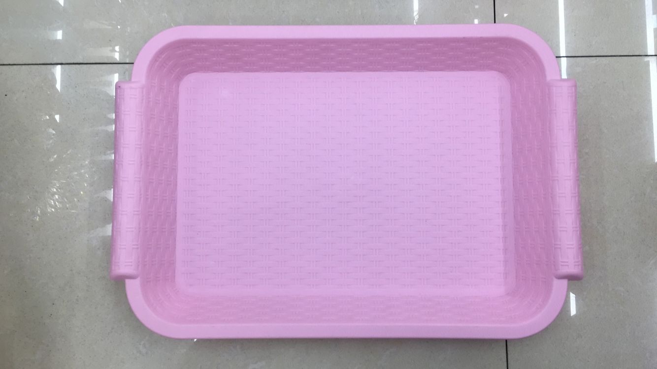 Plastic tray rectangular coffee tray household living room commercial tray fruit tray color 45*30.5CM thumbnail