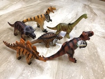 侏罗纪6款发声小恐龙仿真儿童玩具