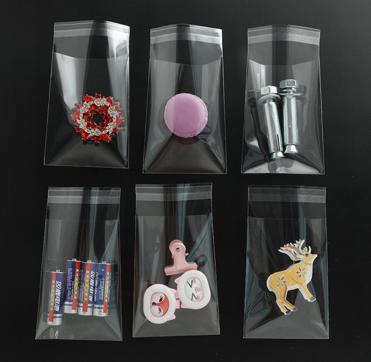 8x18cm single layer 3.5 silk jewelry packaging bags OPP bags 100 thumbnail