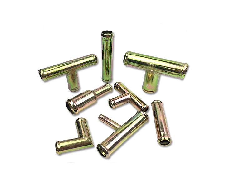 Truck auto parts, warm air pipe, water pipe joint, straight-through three-way elbow, corner elbow, exhaust pipe, turbocharger modification Application Scenario