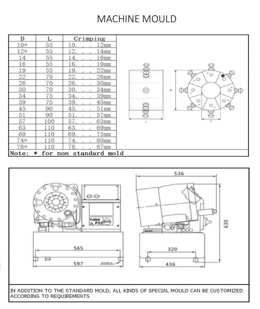 Factory direct sales of large-diameter hydraulic pipe joint crimping machines and pipe pressing machines 220V and 380V detail image 2