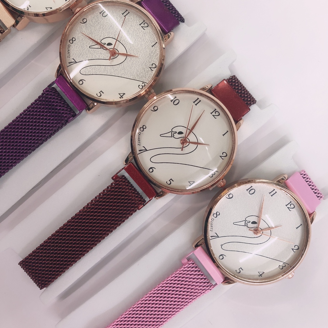 米兰表带手表女士手表 小表盘 潮流时尚石英手表学生2