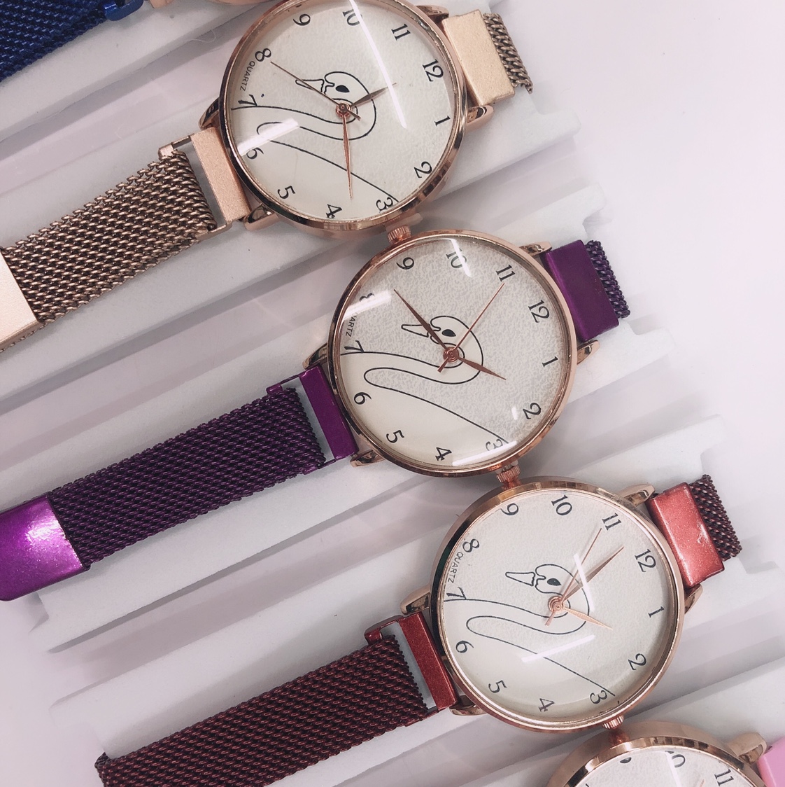 米兰表带手表女士手表 小表盘 潮流时尚石英手表学生2细节图