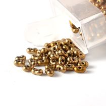 Japan imported glass rice beads Czech 2*4 electroplating series peanut beads loose beads clothing accessories millet beads