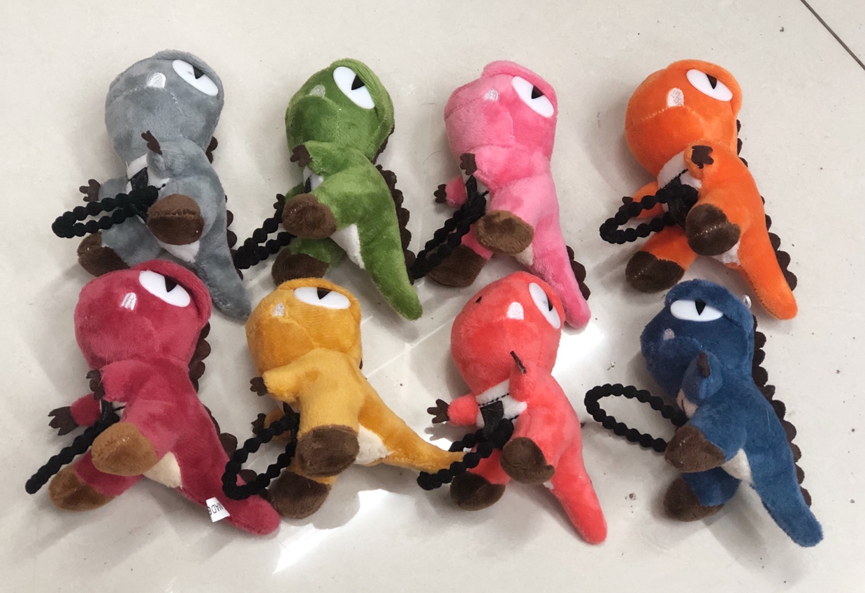 Cross border hot style tricolor spot dinosaur hair rope hair ring tyrannosaurus rex doll headdress accessories stalls supply thumbnail