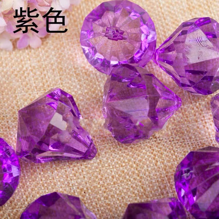 17*23mm faux crystal beaded small diamond pendant, acrylic transparent pearl perforated door curtain beads, clinker hanging beads Application Scenario