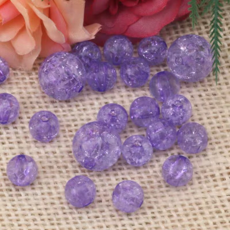 8mm cracked bead bracelet woven through net red envelope, acrylic bead imitation crystal Specification image