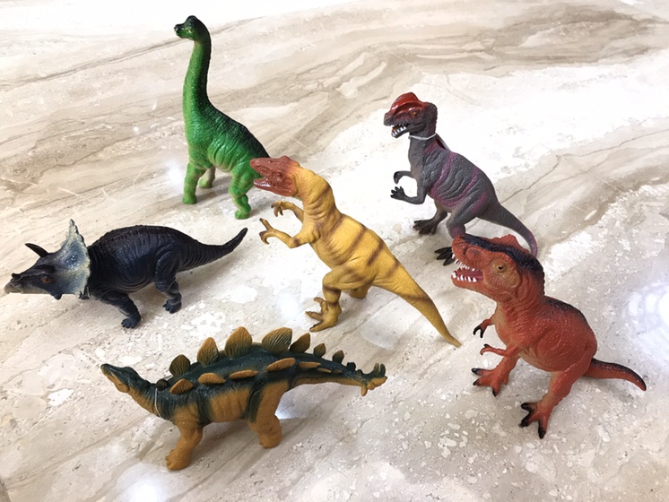 Jurassic 6 pinched BB simulation dinosaur