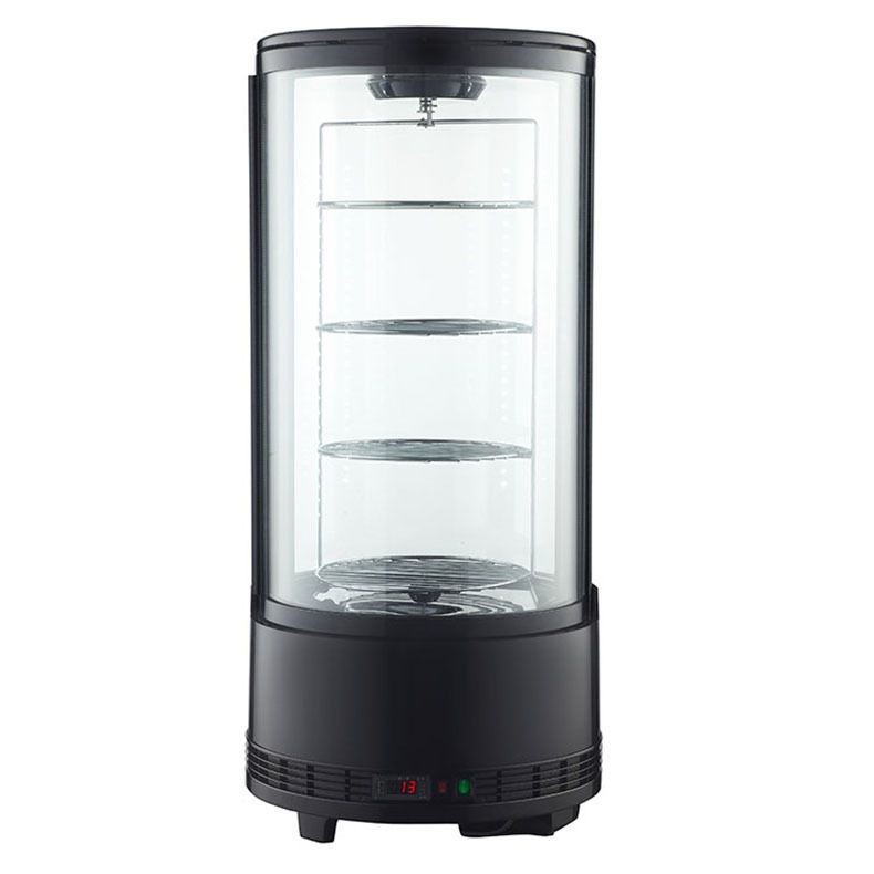 Luxury rotating air cooled cake cabinet preservation refrigerator display cabinet Round cake cabinet Birthday cake cabinet