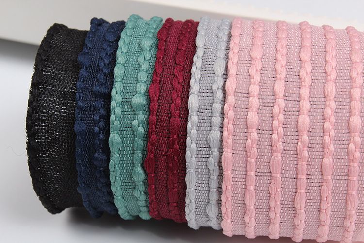 Dingxin Korean Premium webbing HY1705 Fabric lace Ribbon Factory Direct Sales for export 100Y details Picture