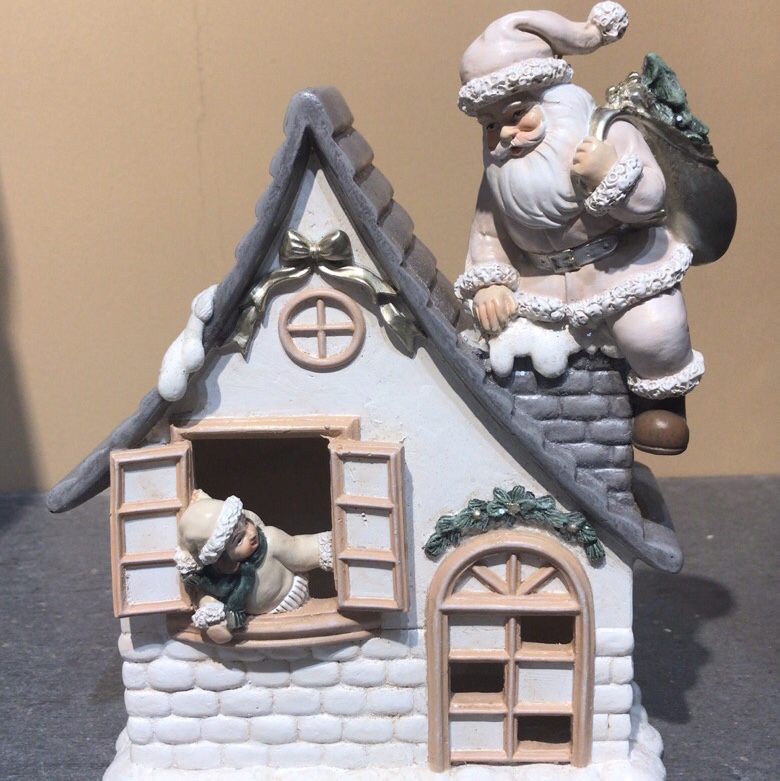 Christmas ornaments a gray Christmas house thumbnail
