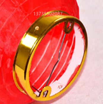 8-inch winter melon lantern, long, red silk cloth, Chinese-style waterproof advertising, printed and folded steel wire, hotel outdoor decoration details Picture