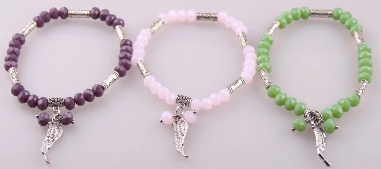 水晶配件手链产品图