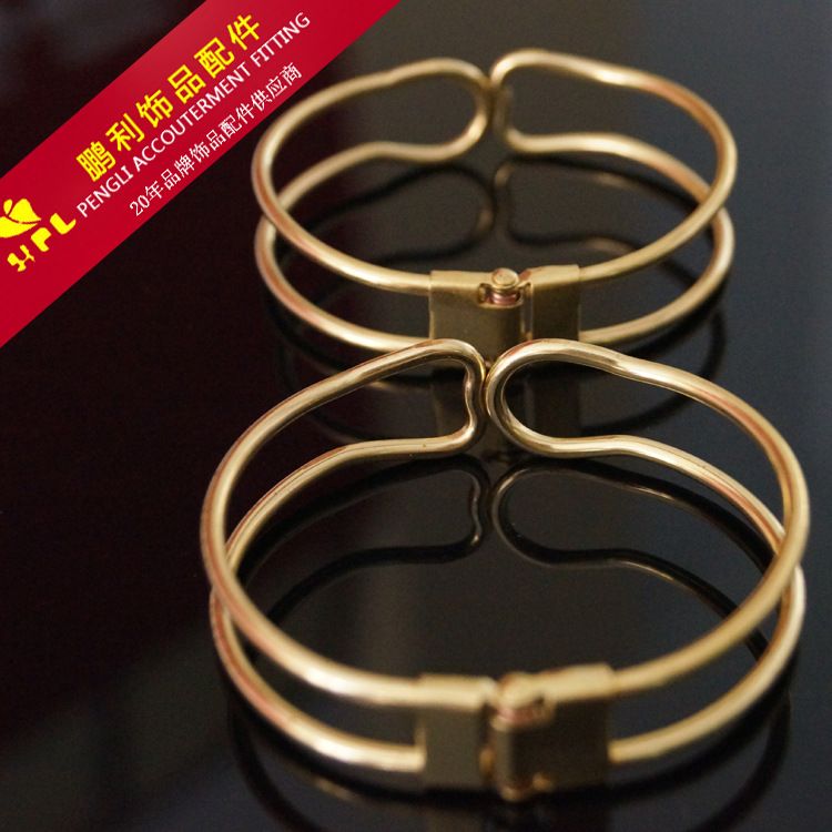 Circular 3 shape copper blank bracelet DIY jewelry copper bracelet accessories thumbnail