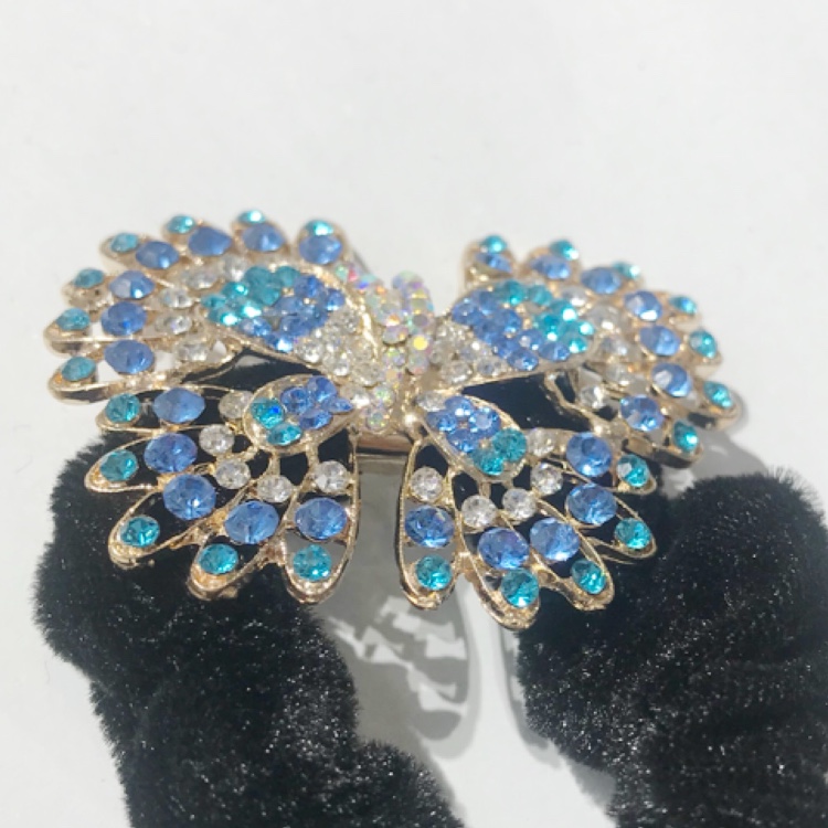 Bow headpiece, multi-diamond and colorful hair accessory, a best-selling European and American jewelry