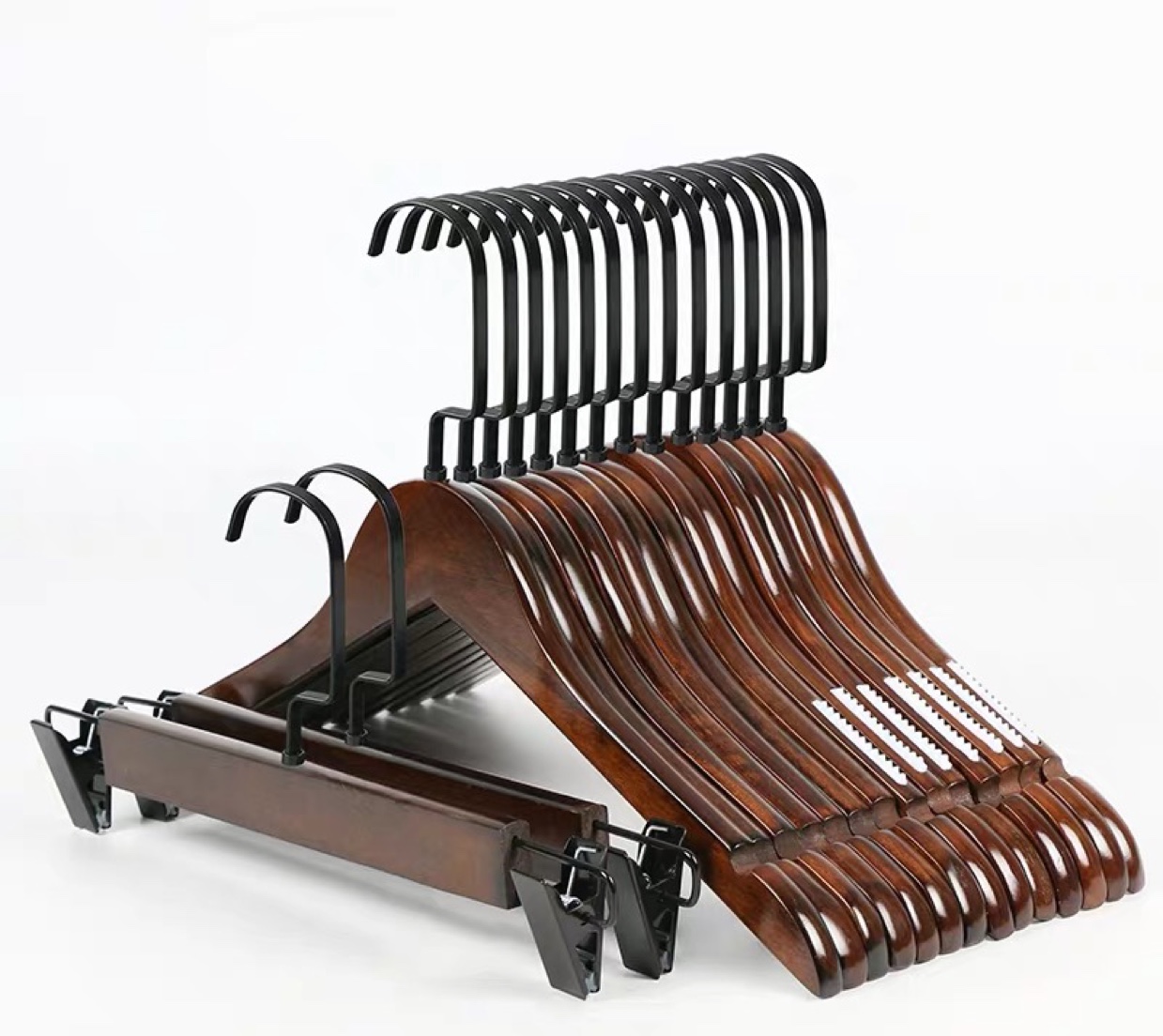 复古1.2cm带齿条衣架！服装店首选款图