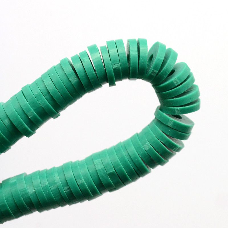 3*1mm green soft ceramic piece jewelry accessory spacer necklace bracelet accessory beads, 45cm in length details Picture