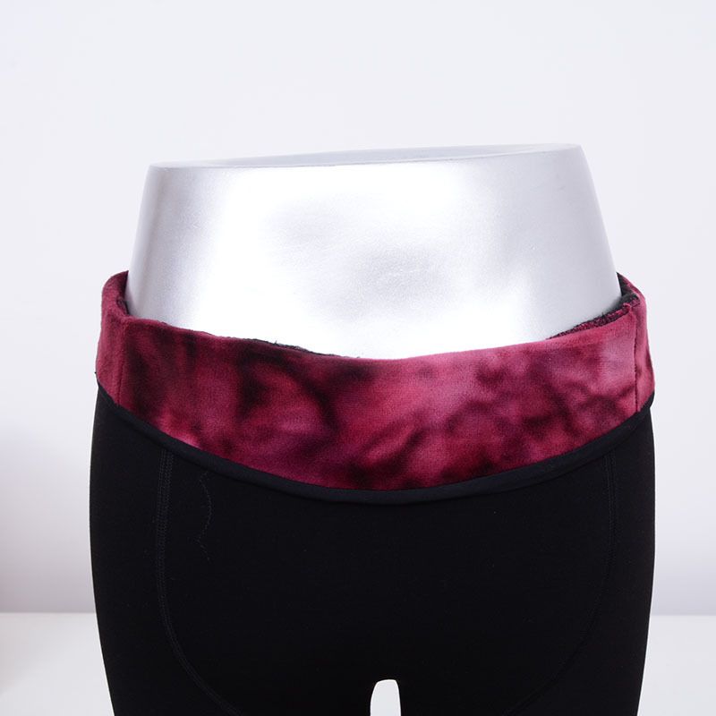 厂家直销 冬季分层加绒加厚打底裤 双面档锦纶踩脚弹力保暖裤批发白底实物图