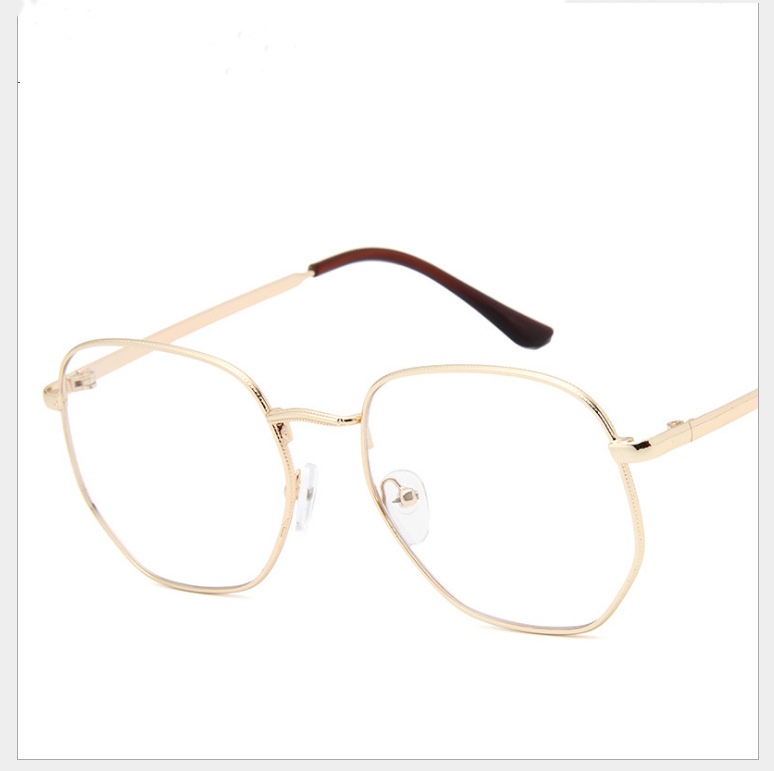 Star with the same metal frame big frame glasses live with goods hot style