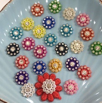 14mm hollow drill plum drill ABS plastic water drill automatic drill to double flower point drill clothing shoes accessories DIY drill plastic machine nail suitable for lace fascinator nail cloth 1000 per bag