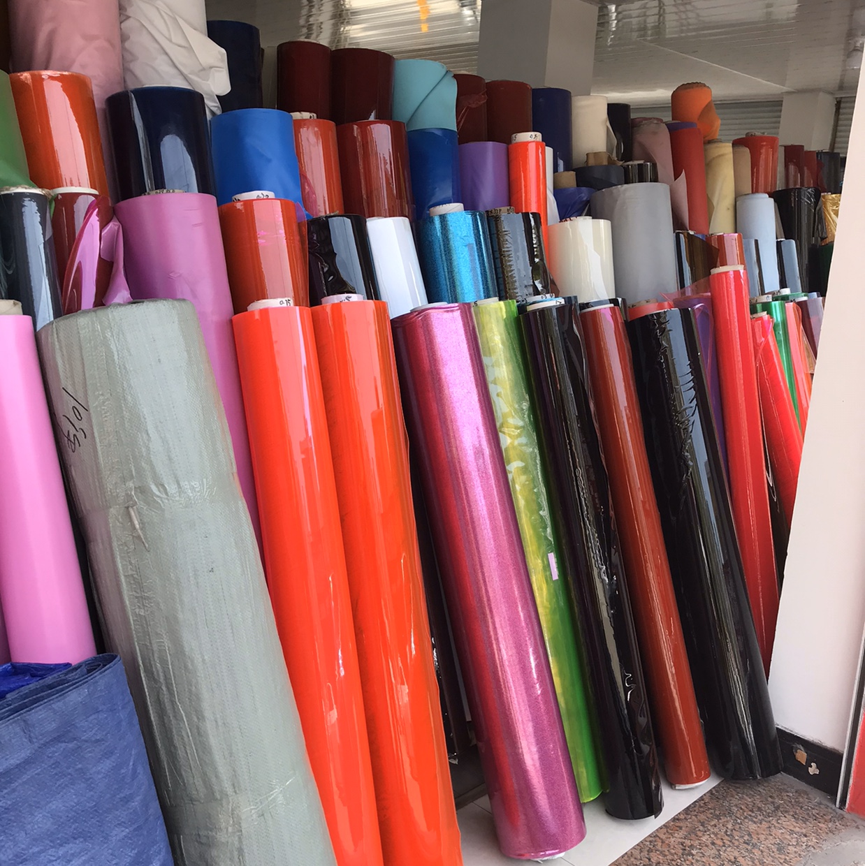 超透PVC膜 规格0.40*1220*36Ｐ 6.1元/米 厚度0.15-0.50现货白底实物图